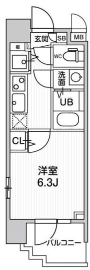 La Douceur桜川の間取り画像