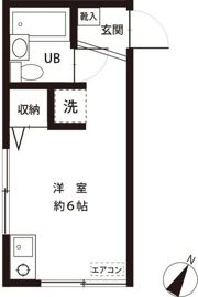 今野第6コーポ 105号室の間取り画像