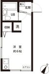 今野第6コーポ 105号室の間取り画像