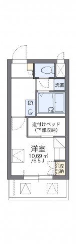 レオパレスハーナの間取り画像