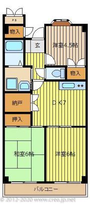 ウイング朝霞台の間取り画像