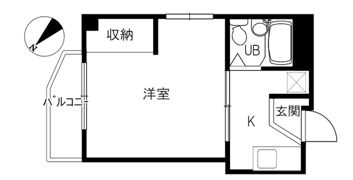 ジュネス天神の間取り画像