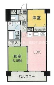 ダイアパレス丸亀の間取り画像