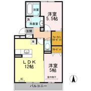 ラビエール南松永の間取り画像