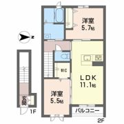 フェリシードひめばら A棟の間取り画像