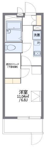 レオパレス風花の間取り画像
