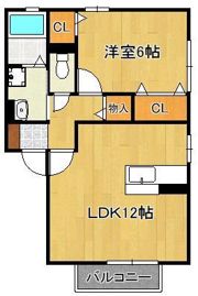 ヴァンヴェールA（直方）の間取り画像