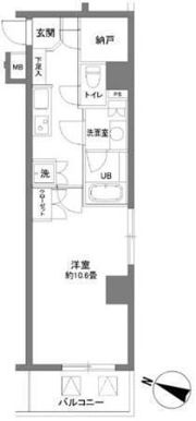 カスタリア大塚Ⅱの間取り画像