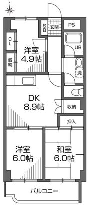 グランメール成城の間取り画像