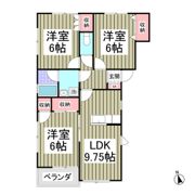 福島ハイツB-3の間取り画像