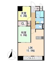 サンプラザ本山南の間取り画像