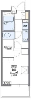 レオパレスプランタンの間取り画像