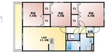 RSRレジデンスの間取り画像