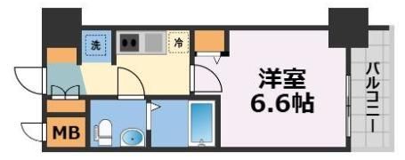 エグゼ大阪CITYアインツの間取り画像