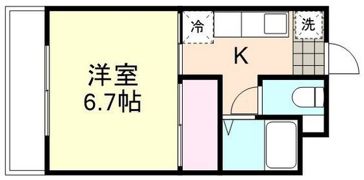 サンリバー南方B棟の間取り画像