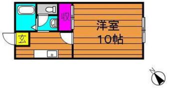 ビーライン川入 Bの間取り画像