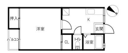 ハイツハリーⅠの間取り画像