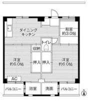 ビレッジハウス浦賀9号棟の間取り画像