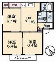 まるハウス B棟の間取り画像