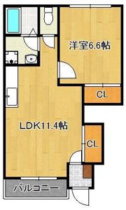 どんどんハウスIIの間取り画像