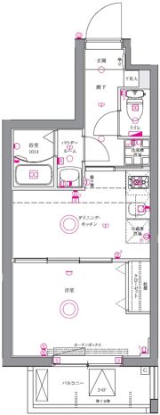 ユリカロゼAZ墨田イーストの間取り画像