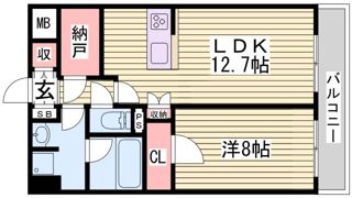 サニープレイス西芦屋2号館の間取り画像
