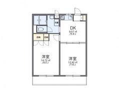 レオパレスクィーンズ由真の間取り画像