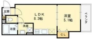 仮称)高槻市古曽部共同住宅の間取り画像
