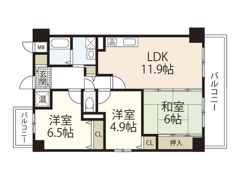 フェリシア西広島駅前の間取り画像