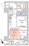 パークアクシス日本橋茅場町ステーションゲートの間取り画像