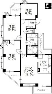 コート八事石坂の間取り画像