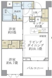 Brillia目黒大橋の間取り画像