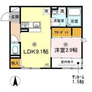 Sunrise岡山駅前の間取り画像