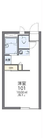 レオパレスサンシャイン福栄の間取り画像