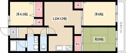 ダイアパレス喜多山の間取り画像