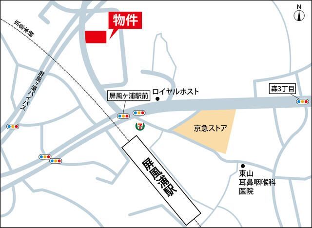近くに施設あり
