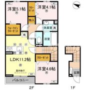 ラ・フルールⅡの間取り画像