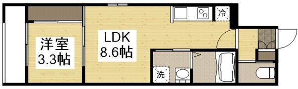月光呉駅西の間取り画像