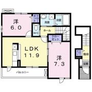 ハピネス ヒサトの間取り画像