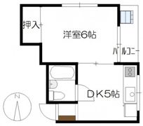 大方マンションの間取り画像