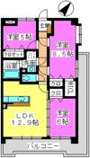 ドミール シャトーの間取り画像