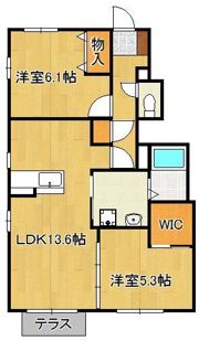 シャンティ B棟の間取り画像