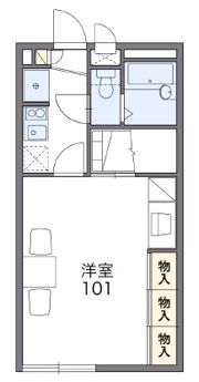 レオパレスプラシード竹丘の間取り画像
