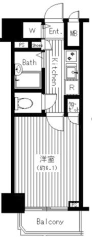 菱和パレス高輪タワーの間取り画像