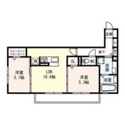 クレール田宮 住居の間取り画像