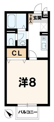 リバティおうみの間取り画像