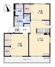 パークタウン茶屋町Mの間取り画像