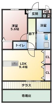 アネックス一ツ屋の間取り画像