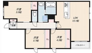 GRANDSTEADY桜の町の間取り画像