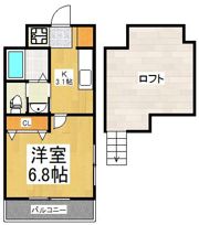 ブランドール冨士Ⅲの間取り画像
